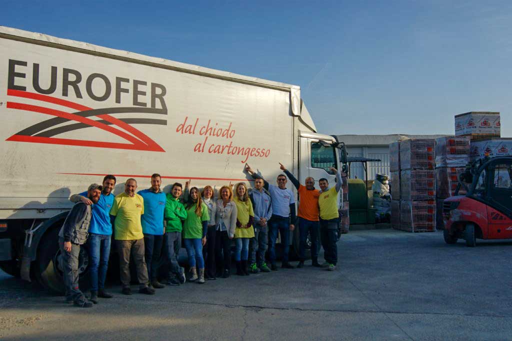 Eurofer Roma camion staff
